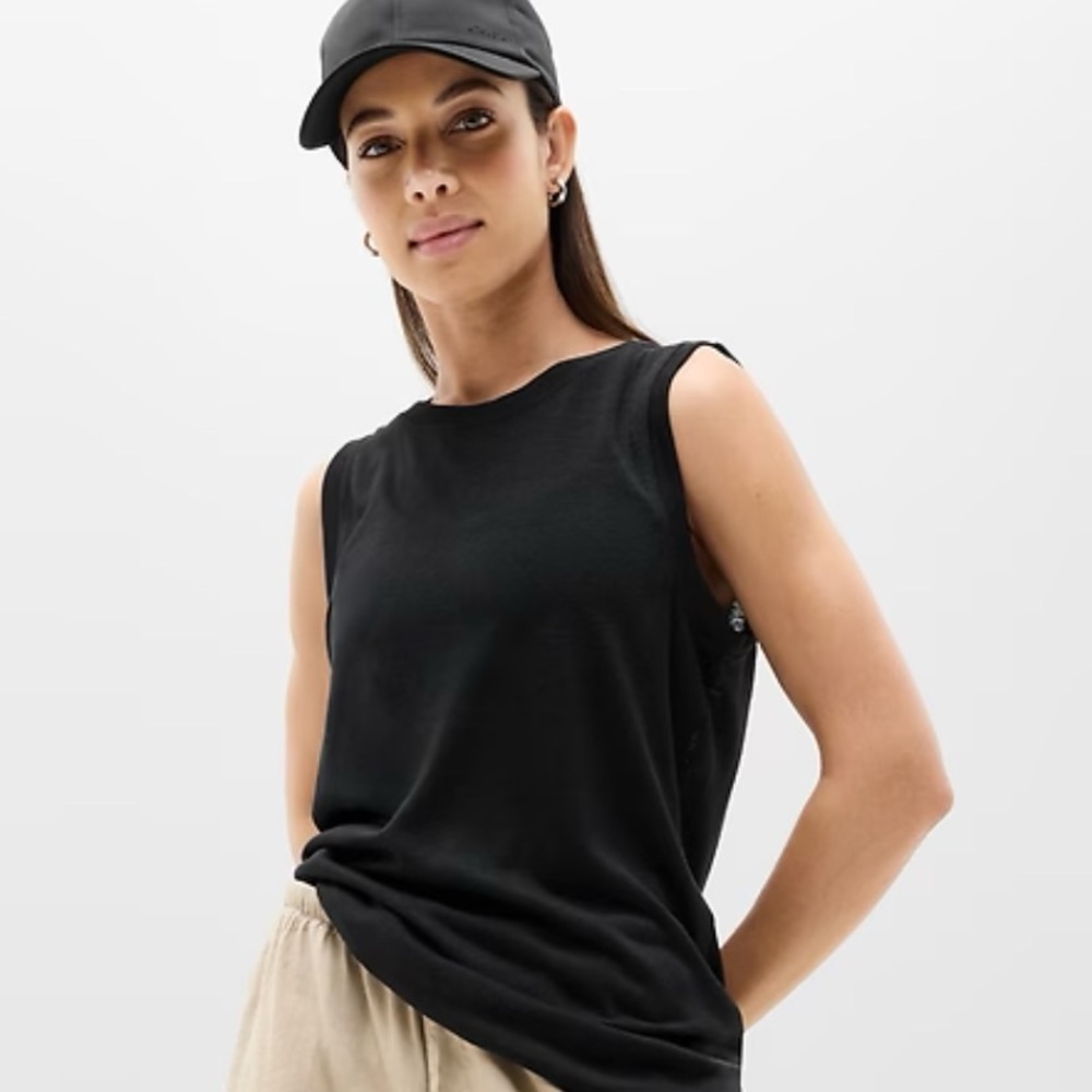 Athleta Black Breezy Tank Top